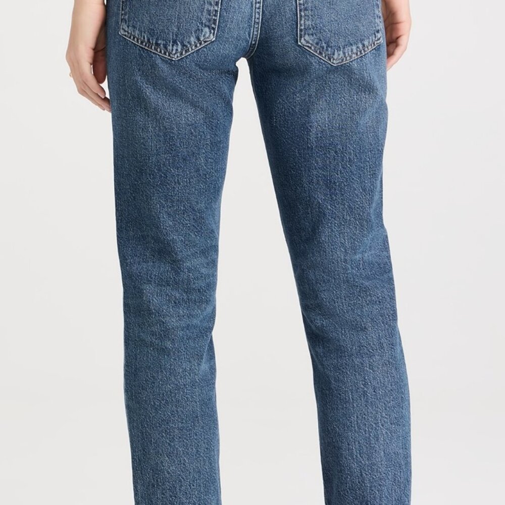 AGOLDE Riley Crop High Rise Straight Jeans - Picture 3 of 6